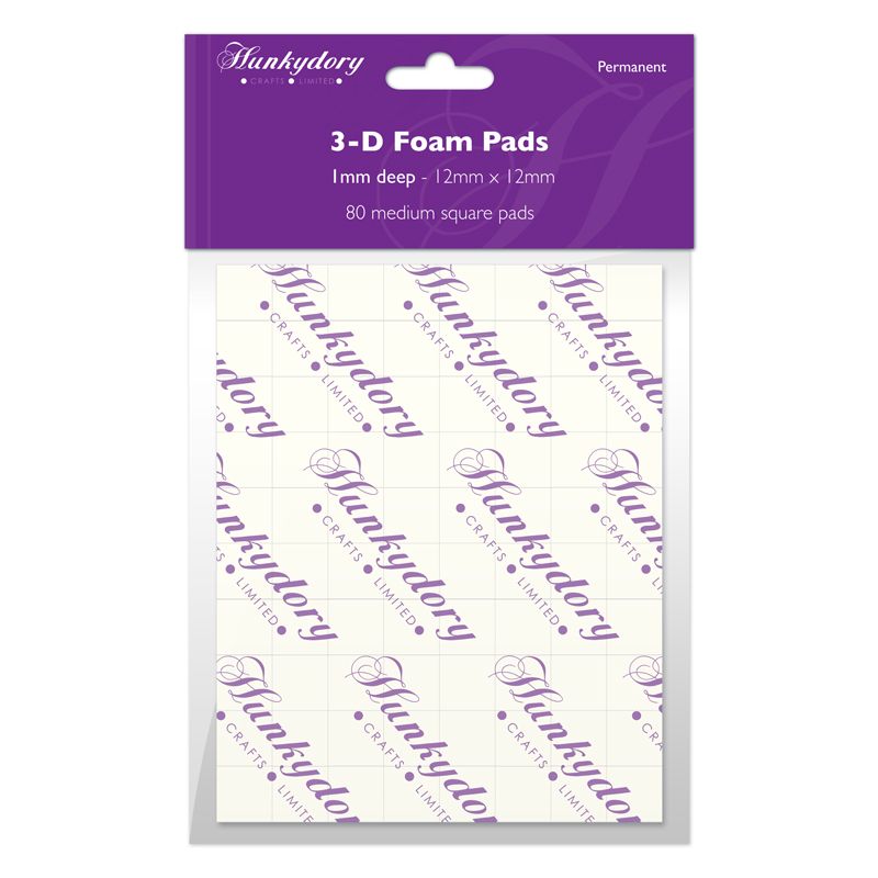 HD Foam Pads - 1mm Deep - Size 12mm x 12mm